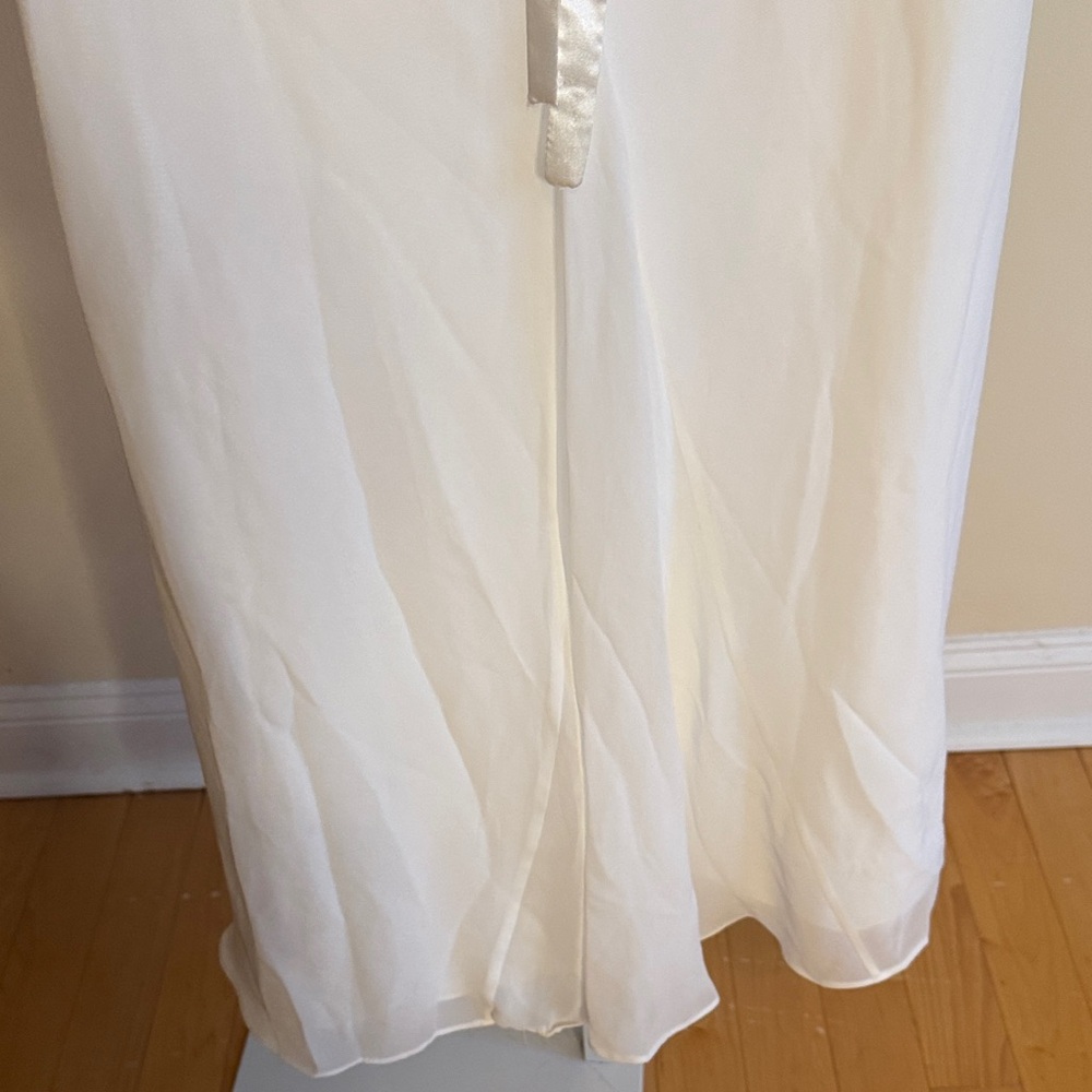 Elegant Beaded White Strapless Dress - Picture 11 of 16